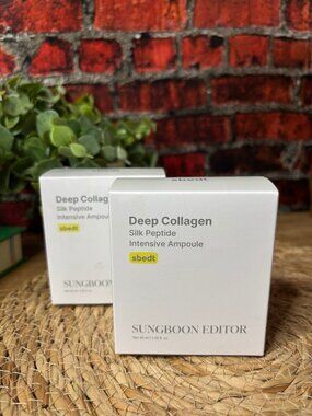 Sungboon Editor Deep Collagen Silk Peptide Ampoule 40ml Set 2 Korean Skincare